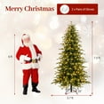 thumbnail image 3 of Costway 7.5 FT Artificial Christmas Tree Pre-Lit Xmas Tree with 1195 Branch Tips, 3 of 10