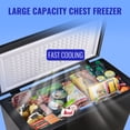 thumbnail image 2 of WANAI 6.5 Cubic Feet Chest Freezer Black deep Freezer with Adjustable Temp Knob Ideal for Any Room, 2 of 9