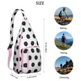 thumbnail image 2 of Dots Design Sling Backpack - Modern Colorful Polka Pattern Shoulder Bag, Durable Pack for Cycling & Shopping, 2 of 4