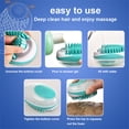 thumbnail image 4 of Handheld 2-en 1 Cepillo de ducha de mascotas Cepillo de cabello corto con dispensador Masajeador de lavado Pequeño Desmierte de desprendimiento Accesorios Verde Inevent PT003556-02B, 4 of 7