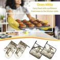 thumbnail image 5 of Fotbe Dutch Windmill for 4Pcs Oven Mitts and Pot Holders, 500℉ Heat Resistant Oven Mitts , Non-Slip Silicone Surface Safe for Baking, Cooking, BBQ, 5 of 6