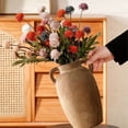 thumbnail image 4 of NWOKYZGH Ceramic Jar Vase with Dual Handles, Handmade Waterproof Rustic Farmhouse Pitcher Vase for Table Centerpiece, Flower Arrangement Home Decor, 4 of 6