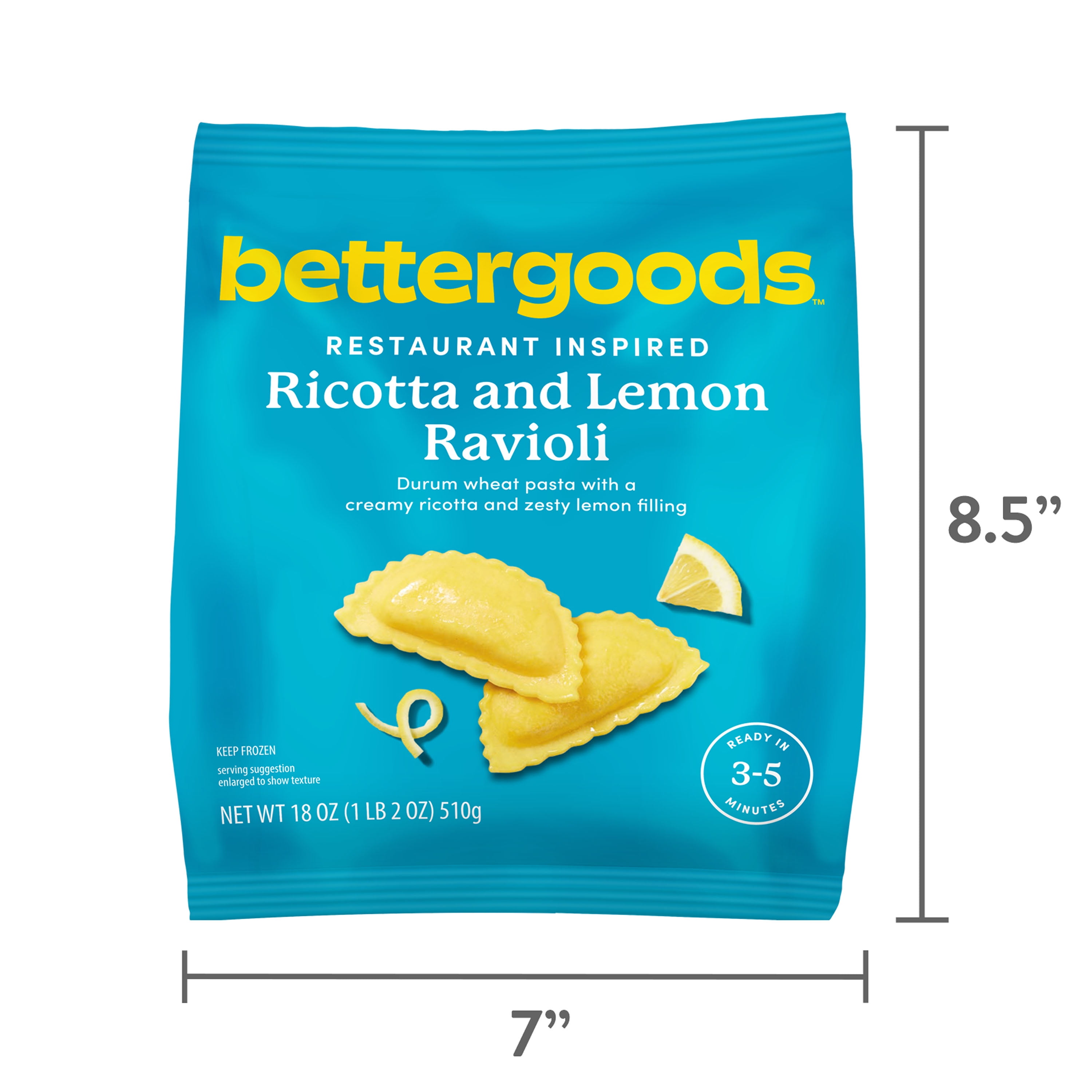 RICOTTA & LEMON ZEST RAVIOLI
