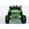 thumbnail image 3 of Xuanlur 24V 5Ah Ride on UTV w/Parents Remote Control, Toddler Electric Car w/4-wheel suspension, 400W Super High Power, 5 Mph Max Speed, LED Lights, Bluetooth,Ride on Car for Age 3+, Green, 3 of 6