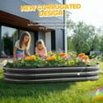 thumbnail image 6 of King Bird Screwless 6x3x1 ft Raised Garden Bed Galvanized Planter Box for Outdoor Gardening Dark Gray, 6 of 9