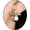 Ball, variant on Two Tone Teardrop Stud Earrings for Women Gold Silver Front Back Oval Bean Dangle Earrings Cute Post Ball Earrings Lightweight Chunky Jewelry Gifts