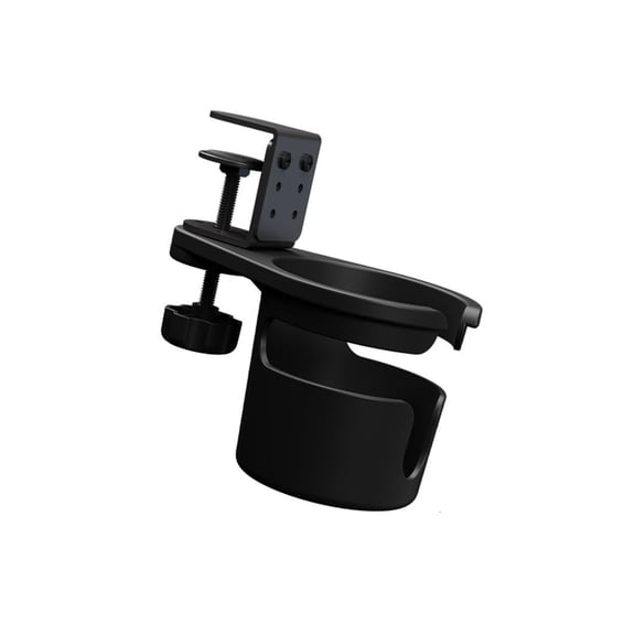 Desk Drink Holder Clip Adjustable Rotating Cup Holder with Clamp Hanger for Home Office and Gaming Table Accessories