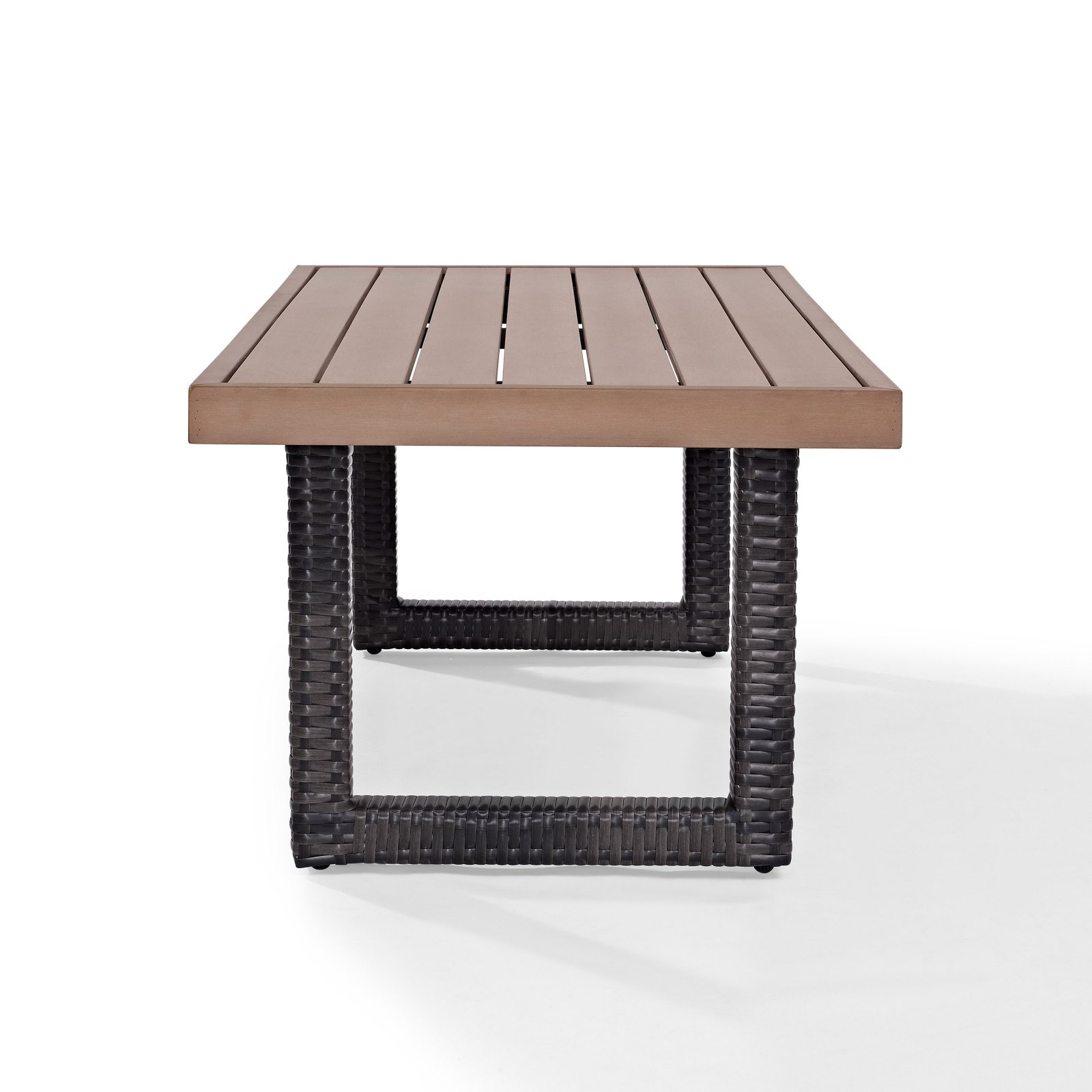 Crosley Beaufort Pedestal Patio Coffee Table in Brown - image 5 of 7