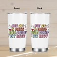 thumbnail image 2 of Positive Quotes Tumbler, Inspirational Gifts for Women Sister Birthday Christmas, Retro Flower Mental Health Gifts Coffee Mug Stainless Steel Vacuum Insulated Double Wall Travel Cup with Lid，20oz, 2 of 6