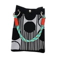 thumbnail image 2 of GUOOL Knitted Handbag Birthday Gift Shopping Pouch for Party Working Summer Spring Black, 2 of 9