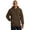 Brown-PK1, variant on Sport-Tek F281 Mens Super Heavyweight Pullover Hooded Sweatshirt, Athletic Heather - Extra Small