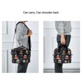 thumbnail image 6 of Lunch Bag Portable Crossbody Meal Bag Cooler Bag Insulated Lunch Bag Food Bag Handheld & Crossbody Design Colorful Christmas Trees and Houses, 6 of 6