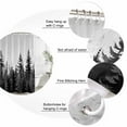 thumbnail image 6 of Black Mist Forest Waterproof Fabric Shower Curtain,Retro Country Watercolor Tree Scenery Waterproof Fabric Shower Curtain for Bathroom Curtains Bathtubs Shower Curtains with 12 Hooks Stall 54x78in, 6 of 8