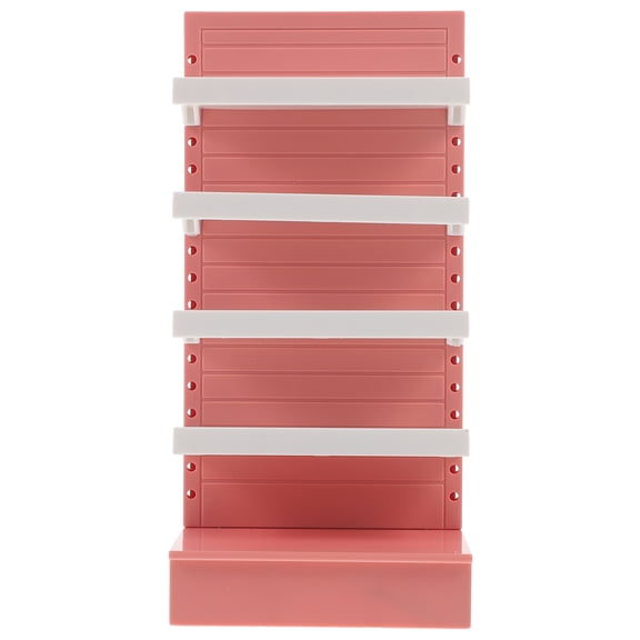 LOLIPPYY Mini Dollhouse Storage Rack ABS Material 1-Pack Decorative Organizer for Living Room Miniature Accessories