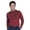 Caledonia Red, variant on Monterey Club Men's Solid Jersey Long Sleeve T-Shirt #1163