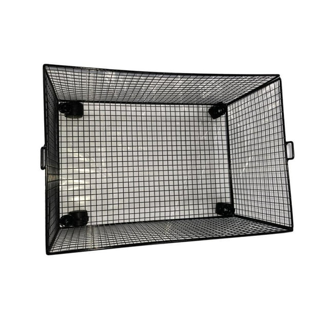 Organizador de archivos con ruedas, carrito de almacenamiento de malla con ruedas, organizador de carpetas colgantes, Negro