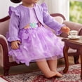thumbnail image 5 of 18 Inch Doll Clothes Set, Knit Cardigan & Tulle Dress with 3D Butterfly, Winter Princess Outfit for Dolls, 5 of 6