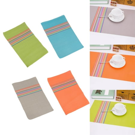 PVC Dining Table Mats Water Placemats Place Mats Blue | Walmart Canada