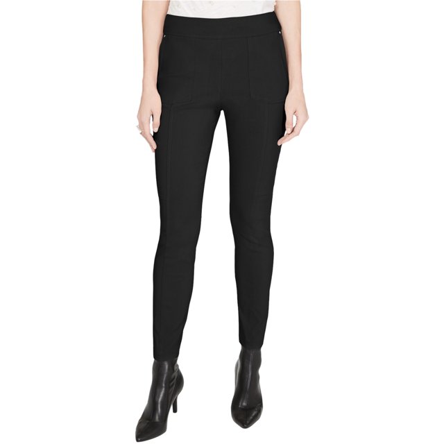 I.N.C Pantalon Décontracté Skinny à Enfiler pour Femmes, Noir, 4