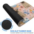 thumbnail image 6 of Long Mouse Pads for Desk,Bulldog Dog and Flower Florals Desk Mats on Top Of Desks, Desk Mouse Pad Extra Large with 3mm Non-Slip Base and Stitched Edge for Gaming,Office,Work,Home 35.4"x15.7", 6 of 6