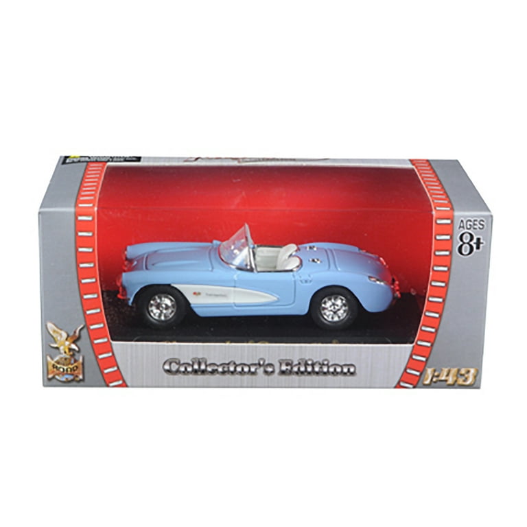 1957 Chevrolet Corvette Blue 1/43 Diecast Model Car by Road