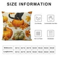 thumbnail image 5 of Qinduosi Summer, Fall, Winter Pillow Covers Seasonal Pillow Case Covers Outdoor Festival Flowers, Sunflowers, Snowflakes, Pumpkins, Elk Decorative Throw Pillow Case for Sofa Couch White, 5 of 5