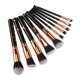 thumbnail image 2 of Juego de 10 pinceles de maquillaje para polvos, sombras de ojos y pestañas, de mármol Glamour, 2 of 5