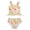 Yellow, variant on Kucnuzki 6T Little Girls Swimsuit Set 7T Girl Summer Bathing Suit Drawstring Floral Top Bottoms 2pcs Bikini Set Beach Breathable Tankini Set Swimwear Green