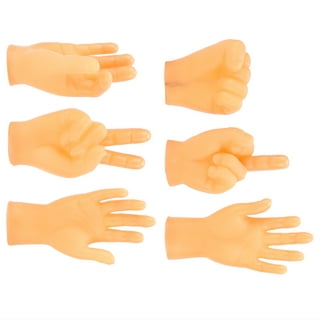 Tiny Hands Little Finger Hands – Pack of 12, 6 Left & 6 Right - Finger  Puppets for Hands – Small Hand Prop Accessories for Puppet Show– Mini Prank