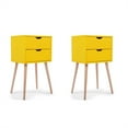 thumbnail image 2 of Cfowner Set of 2 Mid-Century Nightstand with 2-Drawer, End Table for Living Room, Bedroom, Bathroom, Hallway, 2 of 6