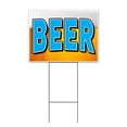 thumbnail image 1 of Beer In Glass (18" x 24") Yard Sign, Includes Metal Step Stake, 1 of 6
