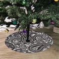 thumbnail image 2 of FMSHPON Element Paisley Xmas Christmas Tree Skirt Stand Mat for Holiday Party Decoration Indoor Outdoor 36 inches, 2 of 3