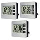 thumbnail image 1 of Paquete de 3 relojes despertadores Macarena Reloj despertador digital LCD Números grandes Configuración sencilla automática, 1 of 8