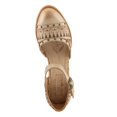thumbnail image 3 of L'Artiste Women's NIOBELLA Hand-Painted Hook-and-Loop Mary Jane – Geometric Design, Decorative Buckle, Faux Stacked Heel, 3 of 8
