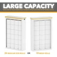 thumbnail image 2 of SpaceAid Extra Large Toilet Paper Storage with Lid, Slim Basket Holder, White, 2 of 7