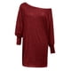 thumbnail image 4 of Vestido ajustado de terciopelo con un solo hombro para mujer - Vestido midi cruzado con fruncido y abertura para fiestas y bodas - Tallas S-XXL, 4 of 4