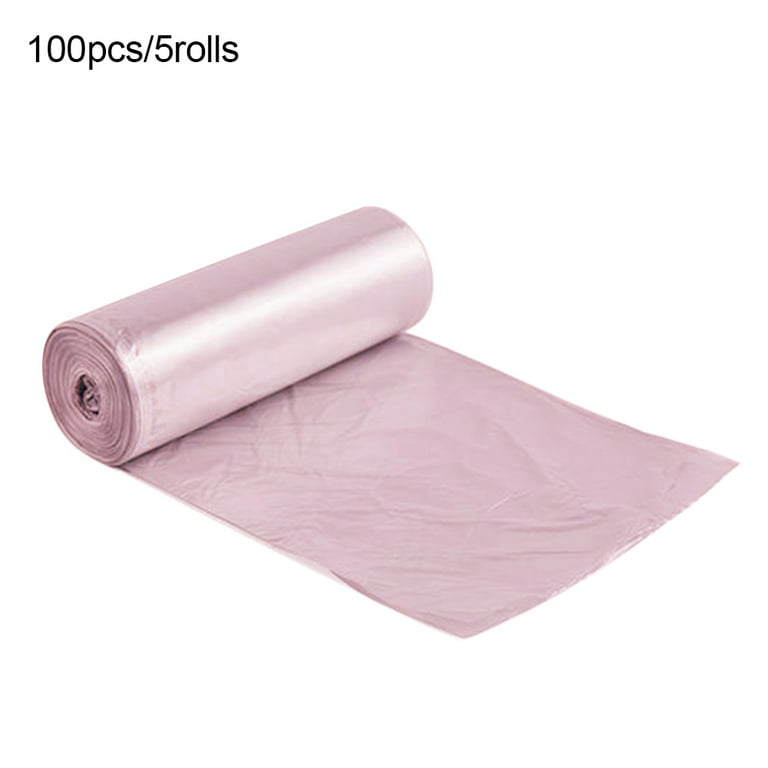 8/16 Rolls Small Trash Bags Pink 2-4 Gallon Thicken Disposable Garbage Bags  for Office