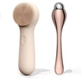 thumbnail image 6 of Silicone Face Scrubber, Facial Cleansing Brush, Rechargeable, Waterproof Face Scrub Brush for Deep Cleansing, Exfoliating, Massage, with Eye Roller, for Women and Men, 6 of 6