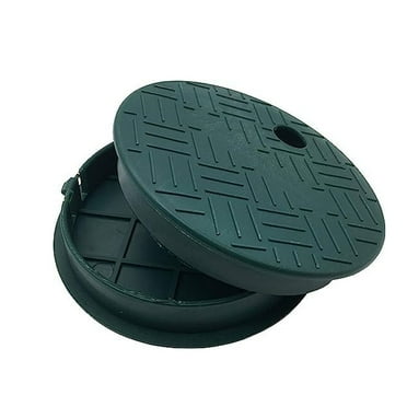 6 Inch Garden Valve Box Cover Lid Garden Watering Cap Sprinkler Watering Valve Box Cover Lid Lawn Underground Valve Cap Green 1x
