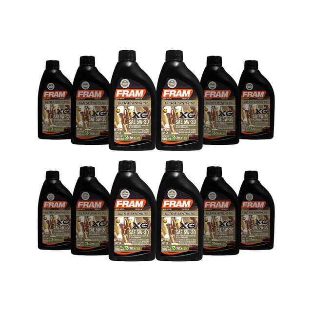 Aceite de Motor FRAM Ultra Sintético 5W30 12 Botellas 946 Ml