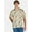 White, variant on Bluey Men's Hawaiian Print Button-Up Shirt with Short Sleeves, Sizes XS-3XL