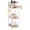 9.85“ White Without Drawer, variant on Slim Bathroom Storage Shelf Unit, 3 Tier Corner Storage, Rustic Makeup Organizer, Space-Saving Floor Standing Storage Shelves for Bathroom, Vanity,Kitchen, Laundry 9.85in Matte White