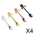thumbnail image 1 of Cucharadita de café,Juego de cucharas para café,té y postres con forma de gato,Cucharaditas colgantes de acero inoxidable para mezclar,Cuchara mezcladora mini larga con forma de gatito para, 1 of 8
