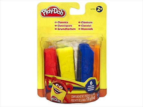 6 Fun Assorted Colors Ages 2 for sale online Hasbro Play-doh Grab 'n Go Brights Refills 
