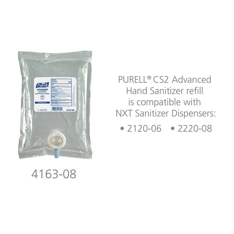 Purell Advanced Ethyl Alcohol Hand Sanitizer 1 000 mL Refill Bag 8 Ct