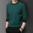 thumbnail image 2 of Ropa para hombre Sudaderas Top Camiseta verde para hombre Jersey de rayas F Lujo 2024 Moda Harajuku Social Original Emo Citas A, 2 of 5