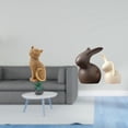 thumbnail image 2 of Figura de escritorio,Estatua de gato,linda decoración para estante o escritorio,Estatua de cerámica,Juego de estatuas de cerámica para decoración de mesa de oficina o hogar,Figuras, 2 of 8