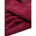 thumbnail image 3 of Victoria's Secret Pink Oversize Teddy Half Zip Color Maroon Size XLarge NWT, 3 of 3