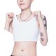 thumbnail image 1 of Minnieouse Camiseta sin mangas, chaleco Tomboy, aglutinante de pecho, ropa interior elástica adelgazante Trans, corsé corto reforzado reforzado, ropa Ropa interior Blanco L Minnieouse AP016792-03, 1 of 6