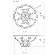 Faital Pro 15FH520-8 15-inch Ribbed Edge Woofer Low-Frequency Loudspeaker Professional Audio Applications 600-Watt Rms 1200-Watt Max
